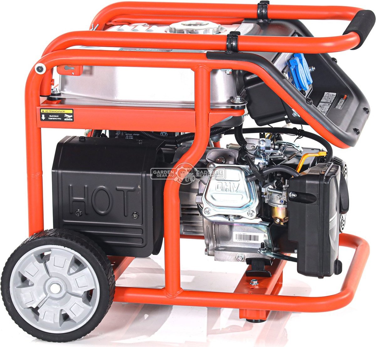 Бензиновый генератор Zongshen Premium KB 3300 E (PRC, 208 см3, 2.8/3.0 кВт, 15 л, электростарт, колеса, 52 кг)