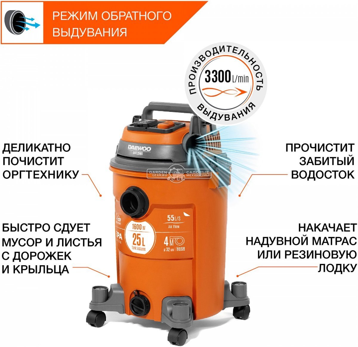 Купить Пылесос Daewoo Davc 2516s