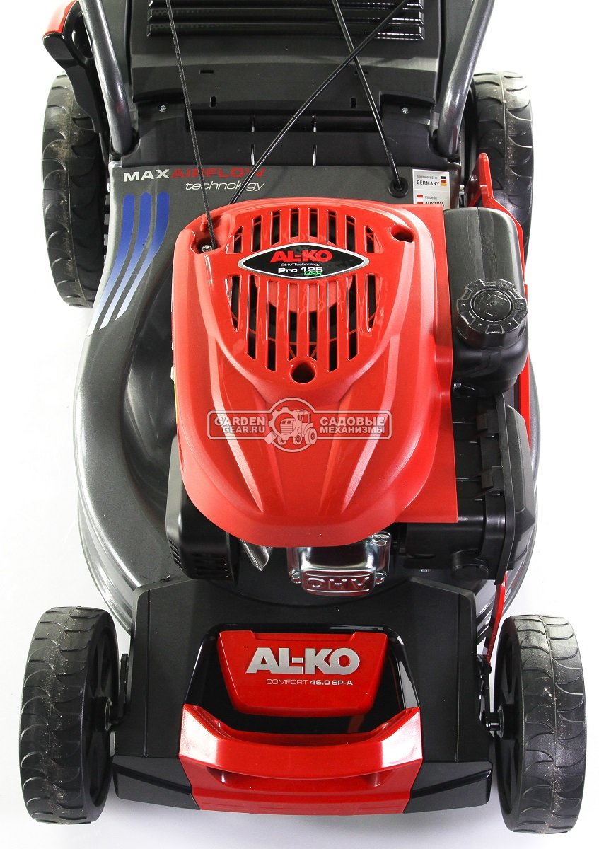 Газонокосилка бензиновая Al-ko Comfort 46.0 SP-A (AUT, 46 см, Al-ko, 123 см3, сталь, мульчирование, 60 л, 33.5 кг)