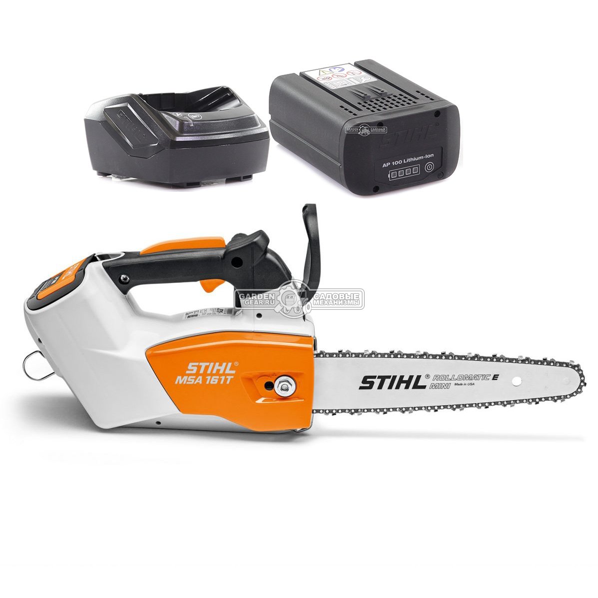 Аккумуляторная цепная пила - сучкорез Stihl MSA 161 T SET с шиной