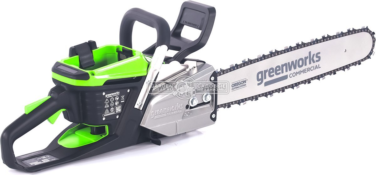 Пила аккумуляторная цепная GreenWorks OCS600 18" без АКБ и ЗУ (PRC, BL 82В, 3.6 кВт, 3/8"-1.3-68E, 4.45 кг)
