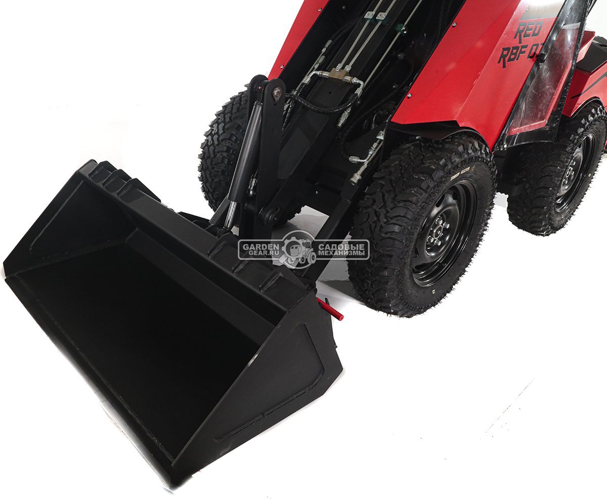 Мини-погрузчик шарнирно сочленённый RED RBF-03 тент + отопитель + джойстик Zongshen GB750EFI 30 л.с., грузоподъемность до 700 кг, ковш 150 л, 1270 кг.