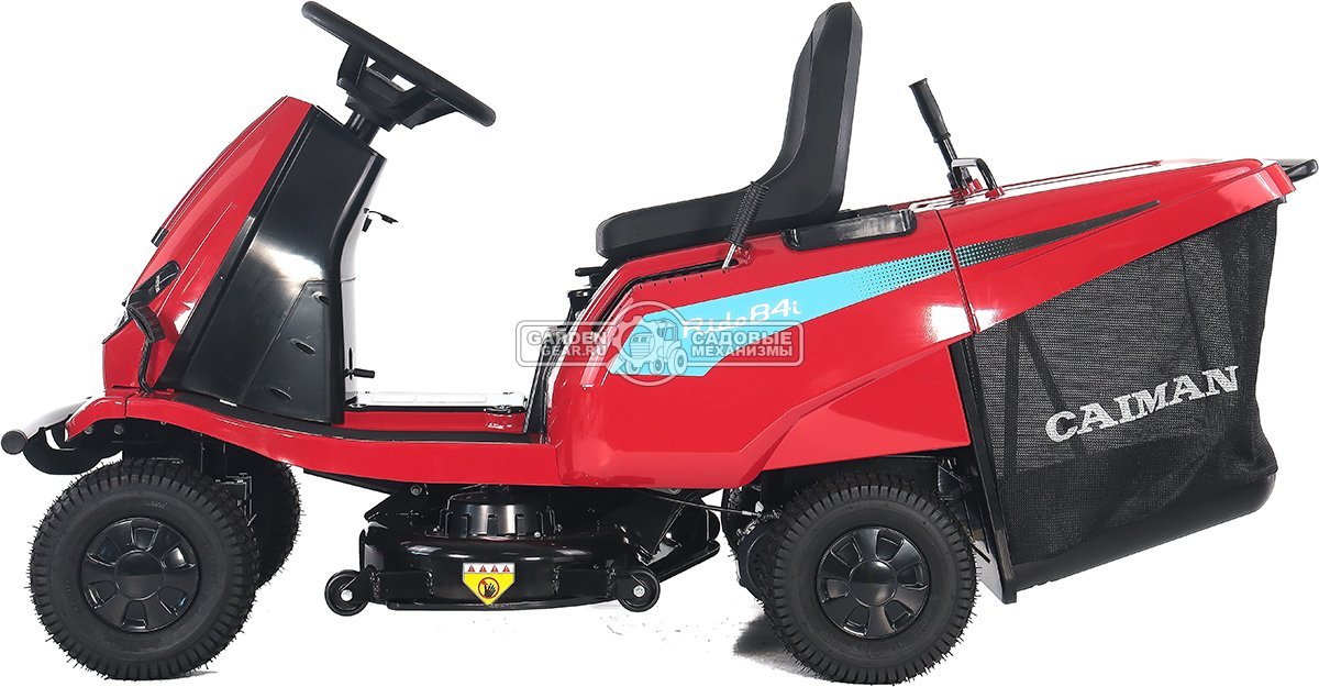 Садовый минирайдер Caiman Rido 84i аккумуляторный (RUS, 80 см., Li-Ion 72В /18 Ач, травосборник 150 л., 173 кг.)