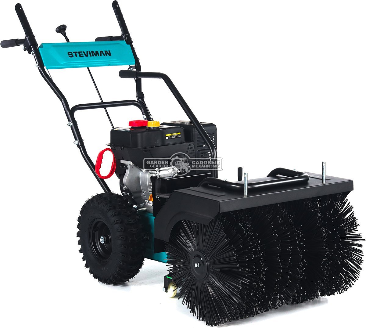 Подметальная машина Steviman SW-62 (PRC, 7.0 л.с.,Loncin 212 см3, скорости 6/2, шир. 62 см., диам. 42 см., топл.бак 3,0 л., колеса 13", 72 кг)