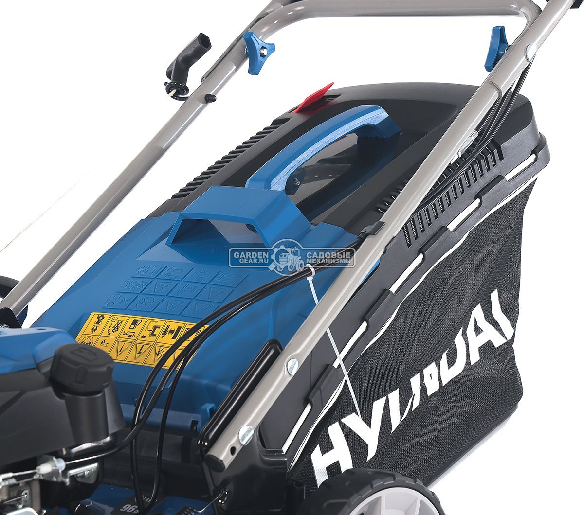 Газонокосилка бензиновая Hyundai L 4610S (PRC, 46 см, Hyundai, 145 см3, 65 л, сталь, 3 в 1, 33.8 кг)