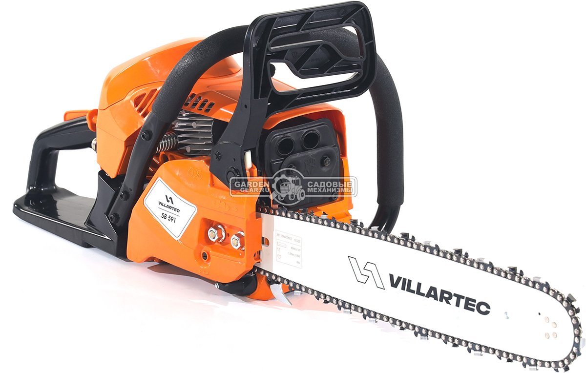 Бензопила Villartec SB591 16" (PRC, 58.1 куб.см., 3.0 кВт/ 4.0 л.с., 0.325"-1.5-66E, 5.1 кг)