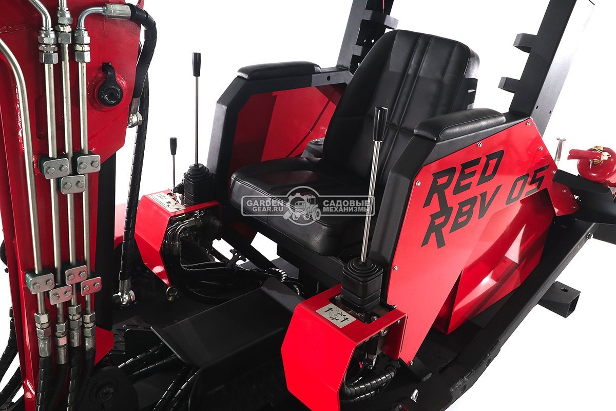 Прицепной экскаватор RED Rhino RBV-06 максимальная комплектация, Lifan 15 л.с., глубина копания 2,2 м., ковш 250 мм., 600 кг.
