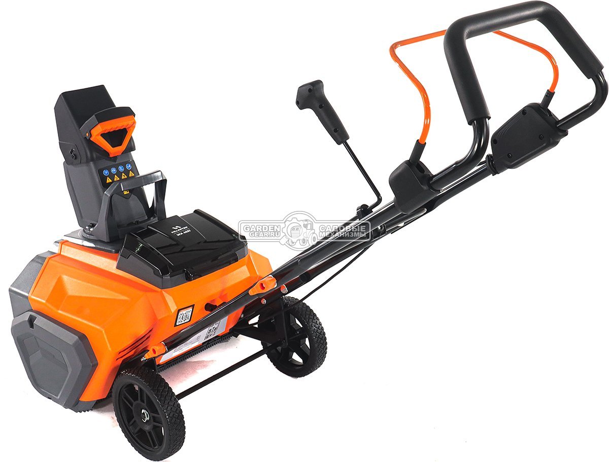 Снегоуборщик аккумуляторный Villartec WA4051 Set5 с АКБ 5 А/ч и ЗУ AM402 (PRC, BL 40В, ширина 51 см, фара, 2 порта для АКБ, 19 кг)