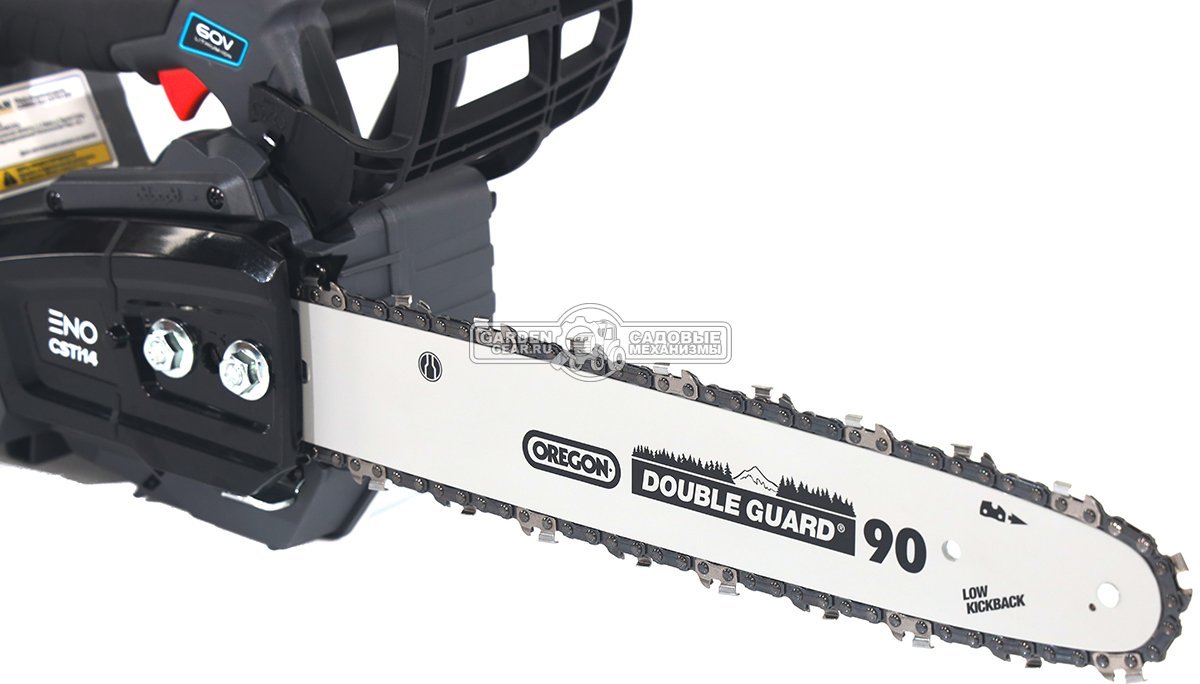 Пила аккумуляторная цепная Caiman ENO CSTi14 14" с АКБ B6040 и ЗУ C6055 (RUS, BL 60В, Standart Connect, 3/8"-1.1-52E, 2,0 кг.)