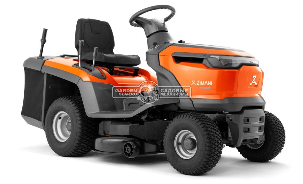 Садовый трактор ZimAni TC86ML MY2025 (PRC, Loncin LC1P85FA 352 куб.см., механика 5/1, травосборник 300 л, ширина кошения 86 см, LED панель, 175 кг)
