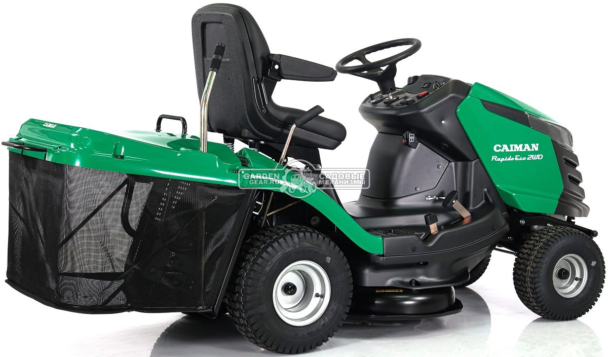 Садовый трактор Caiman Rapido Eco 2WD 97D2K (CZE, Kawasaki FS600V, 603 куб.см., гидростатика, травосборник 300 л., 92 см., 232 кг.)