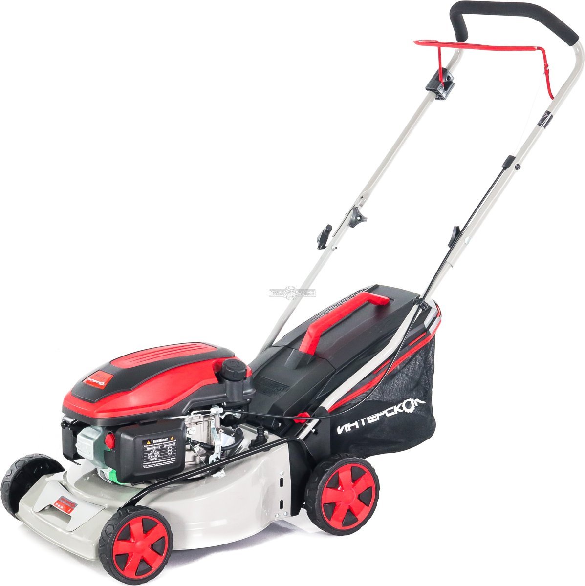 Газонокосилка бензиновая несамоходная Интерскол ГБ-42/145 Стандарт (PRC, 41 см, 145 см3, 40 л, сталь, 17.5 кг)