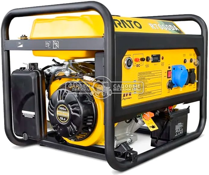 Бензиновый генератор Rato R7000DA (PRC, 499.7 см3, 7.5/7 кВт, эл.стартер, возможность автозапуска, 25 л, 90 кг)