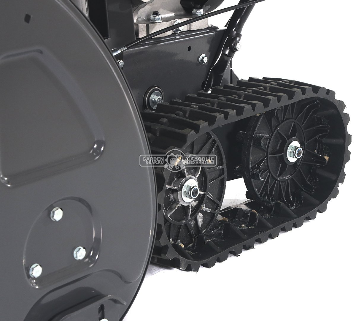 Снегоуборщик Evoline SBG 760 TLE гусеничный (PRC, 76 см, Loncin, 420 см3, эл/стартер 220В, фара, разблокировка гусениц, подогрев рукояток, 130 кг)