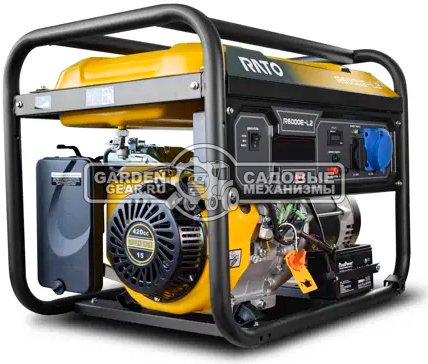 Бензиновый генератор Rato R6000E-L2 (PRC, 420 см3, 6/5,5 кВт, эл.стартер, 25 л, 75 кг)