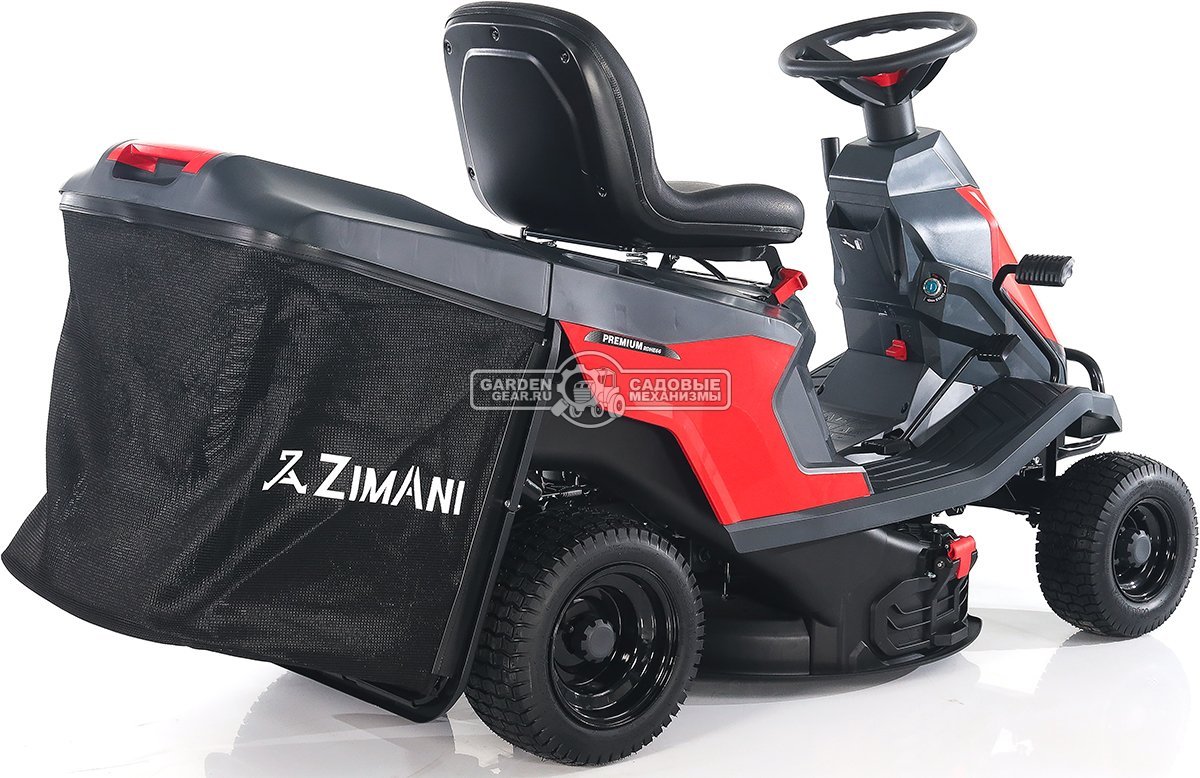 Садовый минирайдер ZimAni RDHE 66 RED (PRC, 225 куб.см., гидростатика, фара, травосборник 150 л, ширина кошения 66 см, 128 кг)
