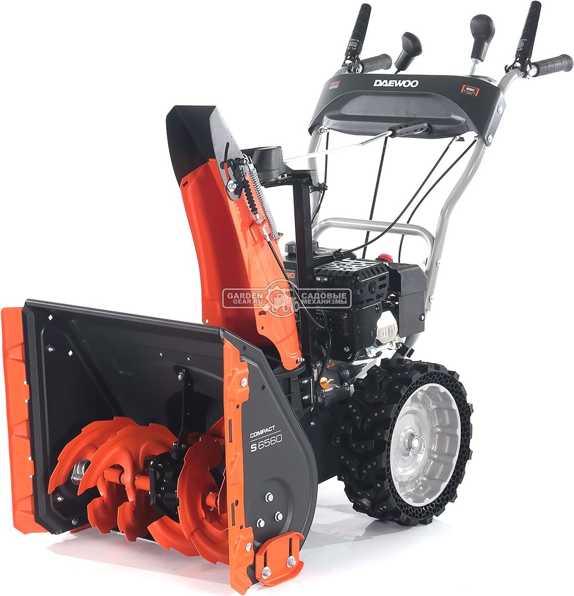 Снегоуборщик Daewoo S 6560 (PRC, 59 см., Daewoo, 220 см3, скорости 4/1, колеса EX-ICE, 59 кг.)