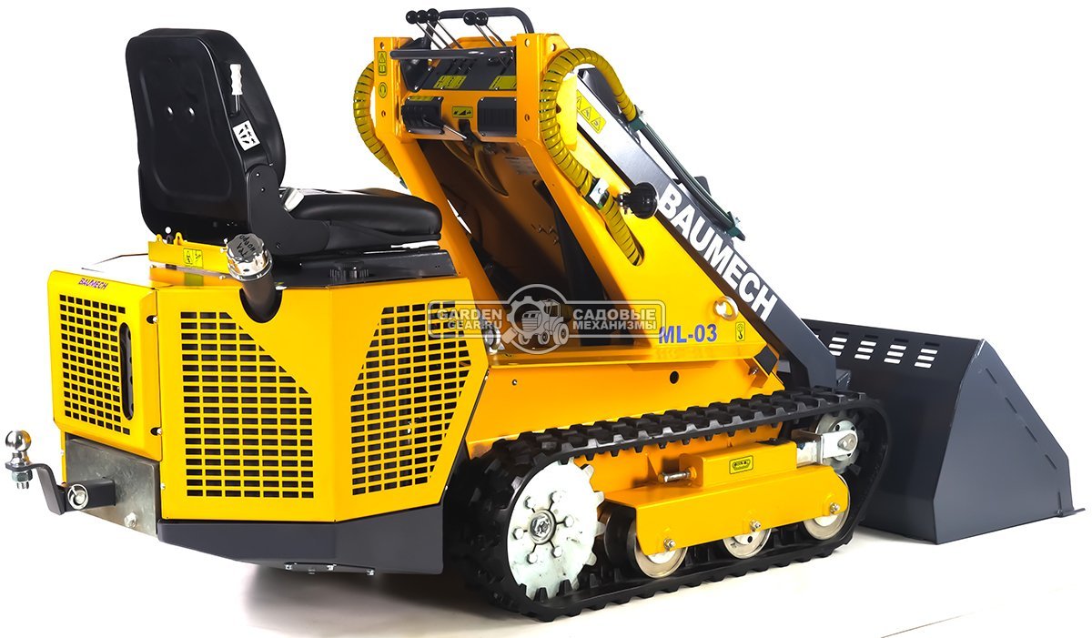 Универсальная машина мини-погрузчик Baumech ML-03 Pro + ковш для снега 120 см. с двигателем Zongshen GB750 V-Twin