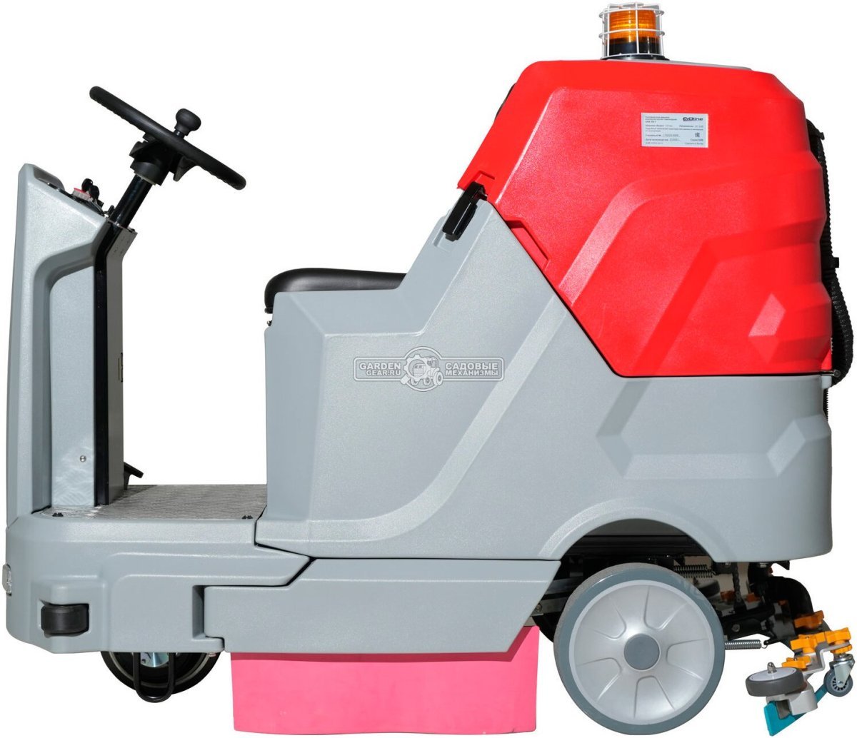 Поломоечная машина аккумуляторная с сиденьем оператора EVOline SDB 860 T без АКБ и ЗУ (PRC, 86 см, 130+160 л, 360 кг)