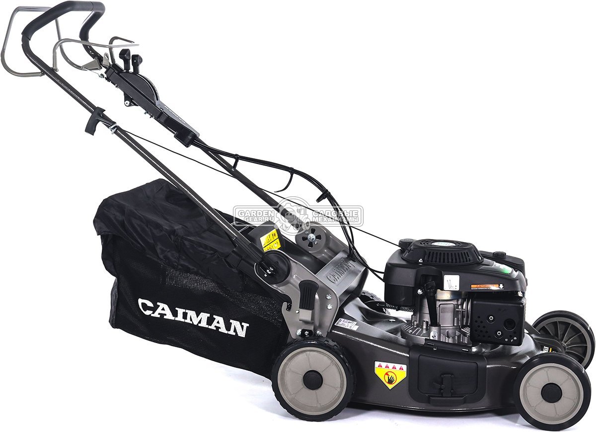 Газонокосилка бензиновая Caiman Ferro 55CLV (RUS, 55 см, Caiman Green Engine, 196 см3, сталь, вариатор, 4 в 1, 70 л, 50 кг)