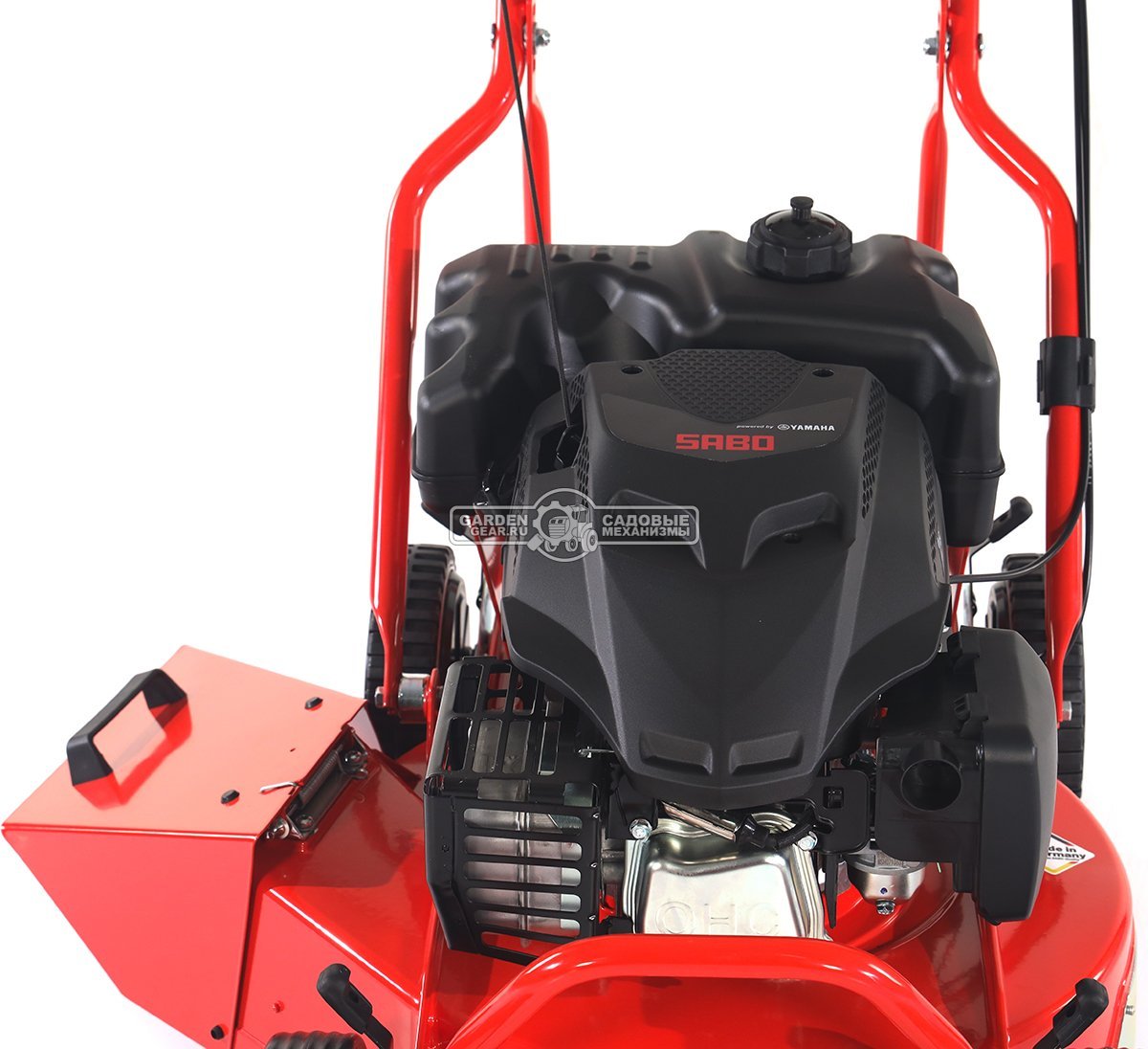 Газонокосилка бензиновая SABO 52-PRO SKA PLUS (GER, 50 см., Yamaha, 190 куб.см., бак - 6 л., алюминий, вариатор, боковой выброс, 51 кг.)