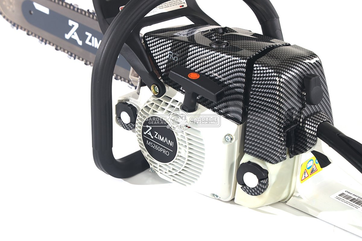 Бензопила ZimAni MS 260 Pro 16" (PRC, 50.2 куб.см., 2,6 кВт/3,5 л.с., 0.325", 1.6 мм, 67E, корпус Carbon Fiber, Elastostart, 4,8 кг.)
