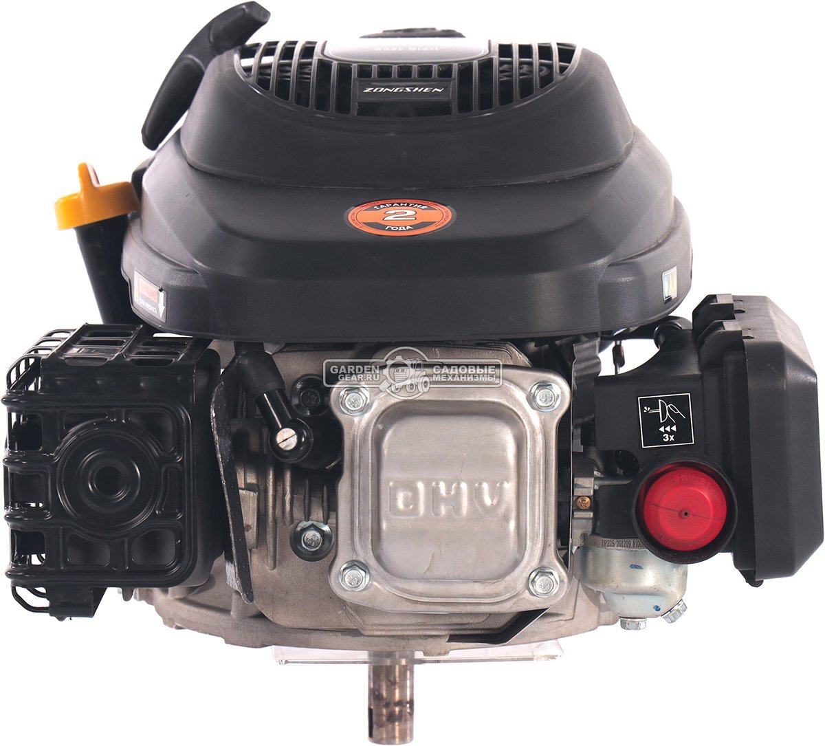 Бензиновый двигатель Zongshen XP 225 A (7,5 л.с., 224 куб.см., D=22,2 мм, L=62 мм, стандартное, 12,8 кг.)