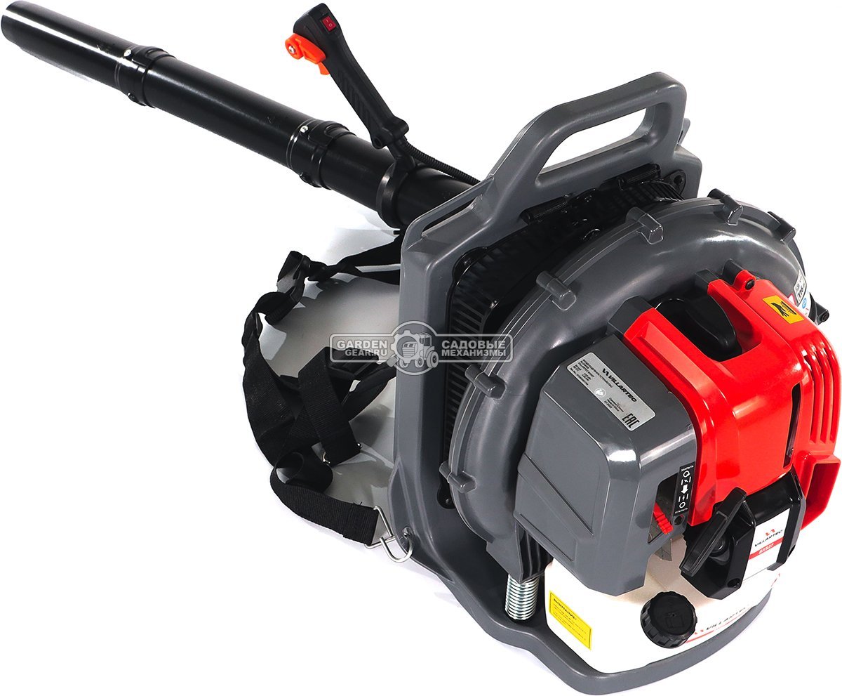 Воздуходувка бензиновая ранцевая Villartec BX527 (PRC, 52 куб.см., 1.45 кВт / 1.97 л.с., 890 м3/ч, 78 м/с, 8 кг)
