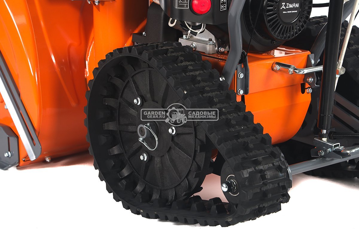 Снегоуборщик ZimAni ST424E PRO гусеничный (PRC, 61 см, LCT Storm Snow Force, 208 см3, скорости 6/2, фара, эл/стартер 220, 89 кг)
