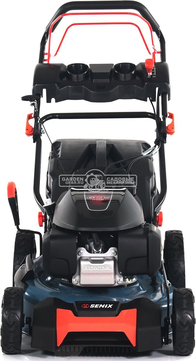 Газонокосилка бензиновая Senix LSSG-M2-EU (PRC, 46 см, Honda GCV145, 145 см3, сталь, вариатор, 3 в 1, 65 л, 27 кг)