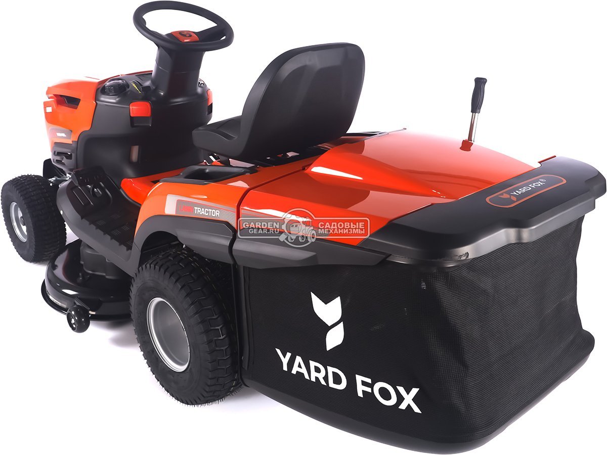 Садовый трактор Yard Fox Optima T 108 RDH (PRC, Loncin V-Twin 586 куб.см., гидростатика, травосборник 260 л, ширина кошения 108 см, 220 кг)
