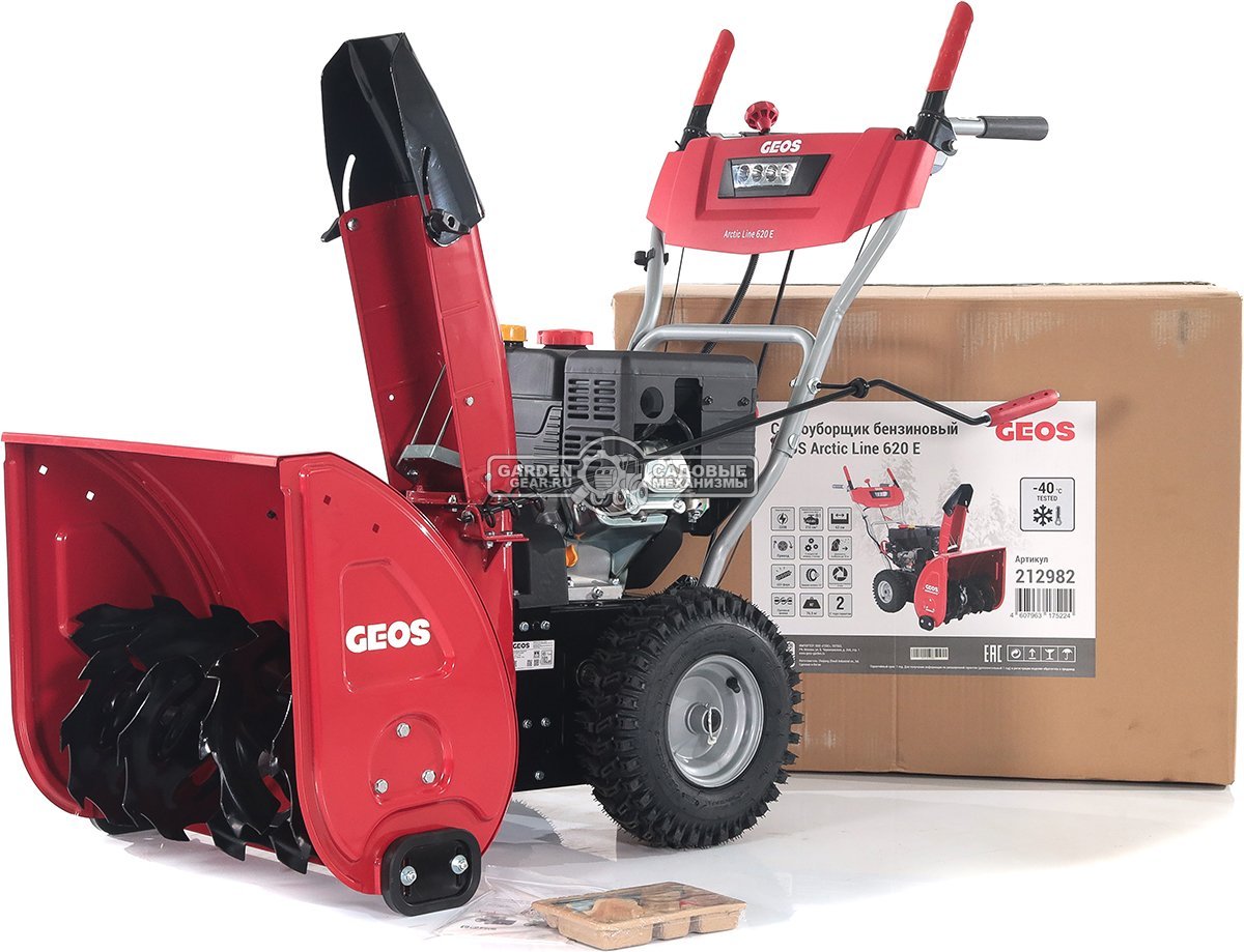 Снегоуборщик Geos Arctic Line 620 E (PRC, 62 см, Loncin, 212 куб.см., скорости 6/2, фара, эл/стартер 220В, 76.5 кг)