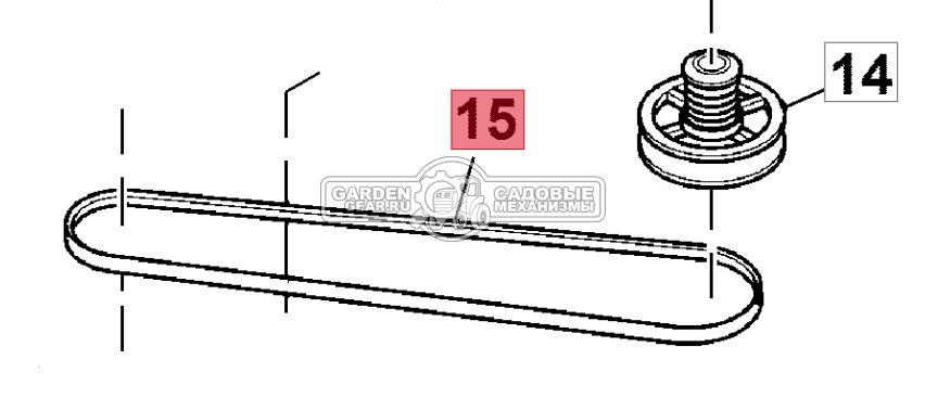 Ремень привода хода SABO SAU12081 для 43-DRIVE
