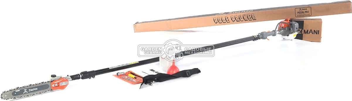 Высоторез бензиновый ZimAni PS226L Pro длина 4.2 м (PRC, 25,4 см3, Zenoah G26, 0,85 кВт/1,2 л.с., Walbro, 12", 3/8", 1,3 мм., 44E, 7,6 кг.)