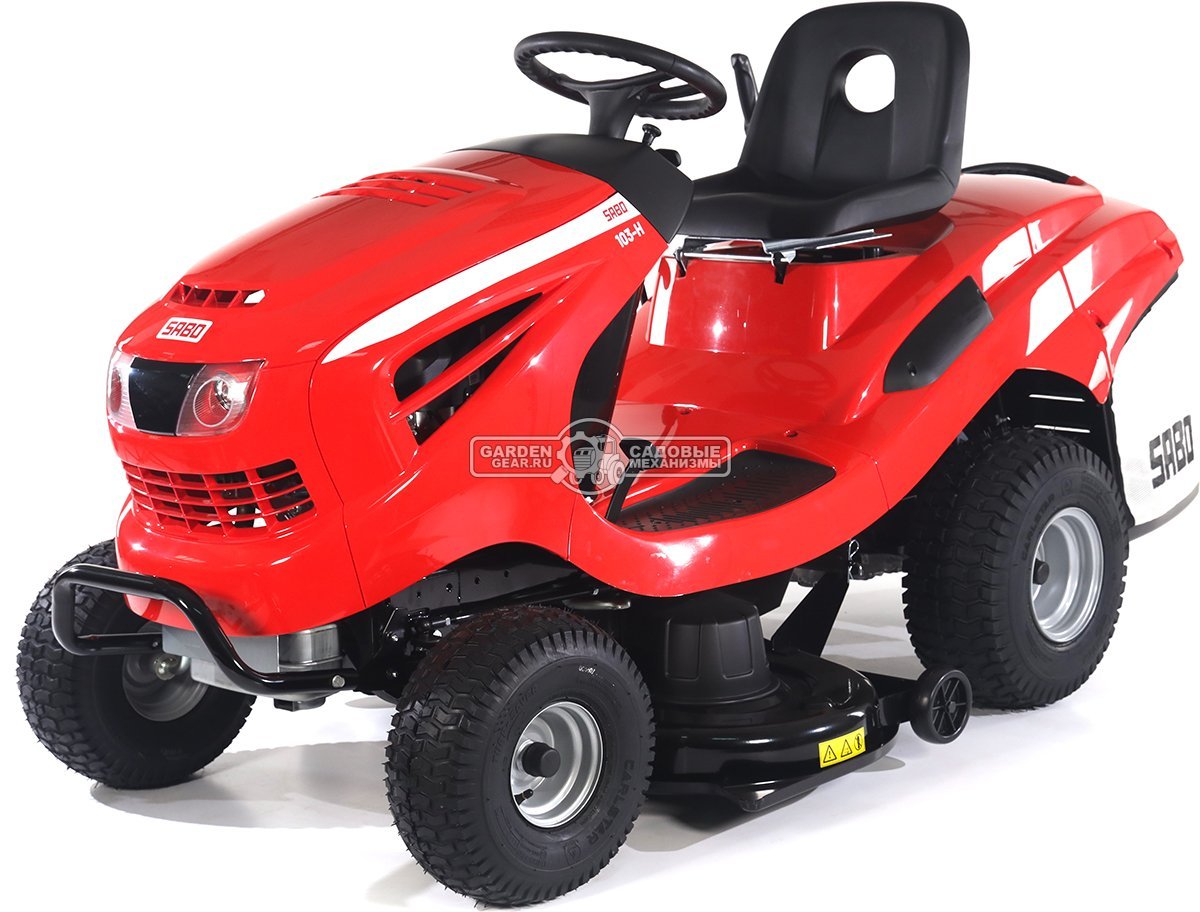 Садовый трактор SABO 103-H (GER, Sabo V-Twin, 708 куб.см., гидростатика, травосборник 250 л., ширина кошения 102 см, 242 кг.)