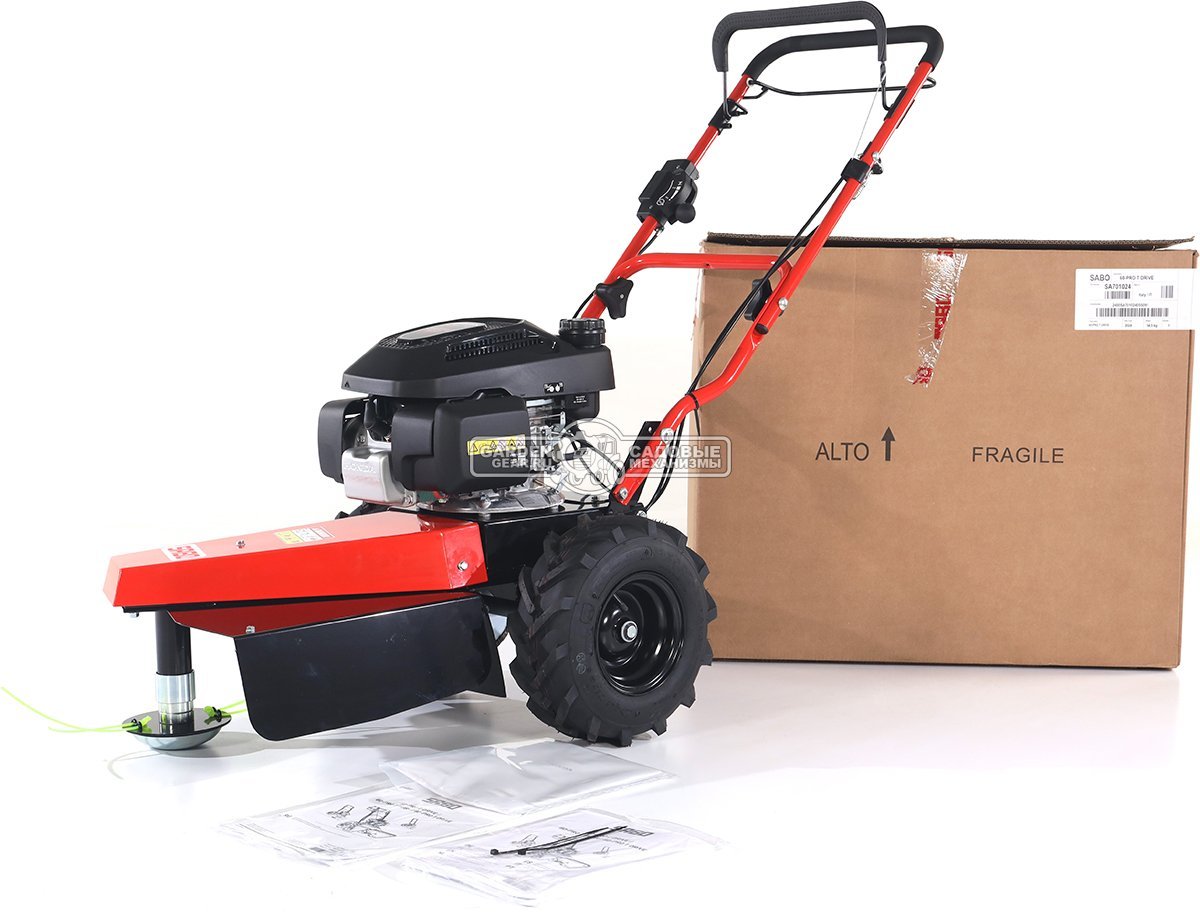 Профессиональный колесный триммер SABO 60-PRO T DRIVE самоходный (GER, 60 см, Honda GCV 200, 200 куб.см., 49,5 кг.)