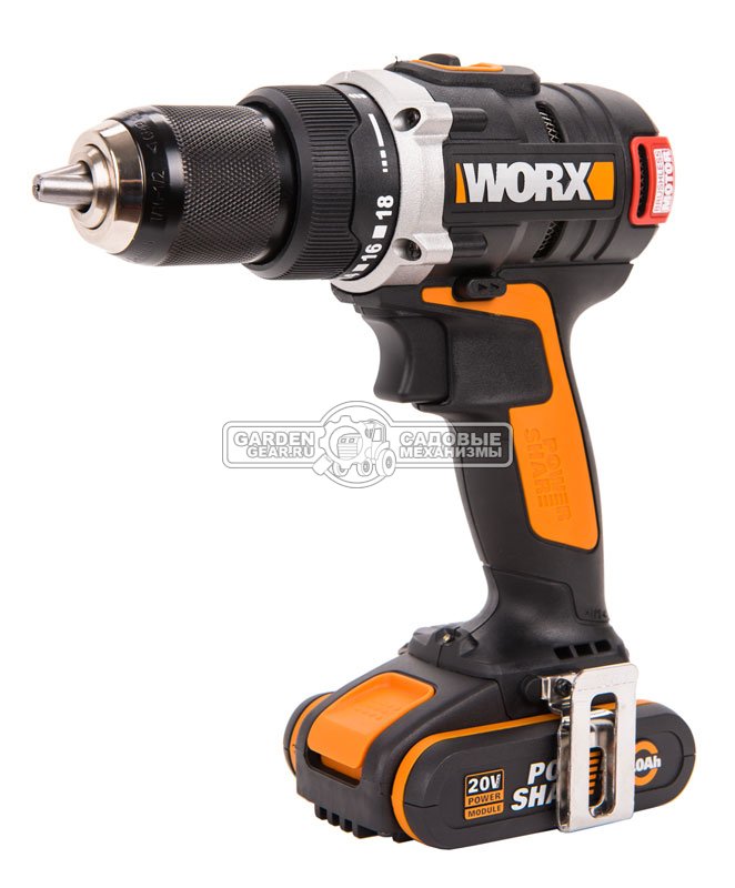 Дрель - шуруповерт аккумуляторная Worx WX175.9 без АКБ и ЗУ (PRC, 20В, BL, 60 Нм, 1.05 кг, снят с производства)