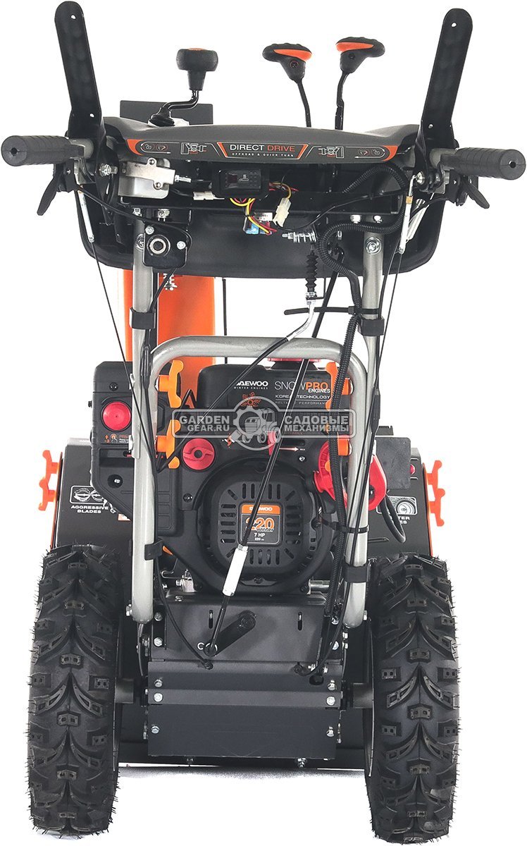 Снегоуборщик Daewoo DAST 224 MY2024 (PRC, 60 см, Daewoo, 220 см3, эл/стартер 220В, скорости 6/2, фара, подогрев рукояток, дифференциал, 93 кг)