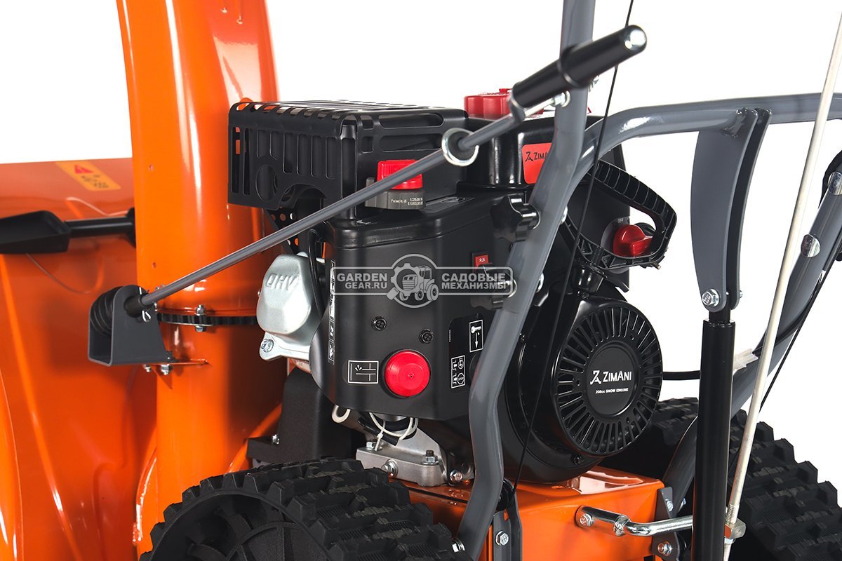 Снегоуборщик ZimAni ST424E PRO гусеничный (PRC, 61 см, LCT Storm Snow Force, 208 см3, скорости 6/2, фара, эл/стартер 220, 89 кг)