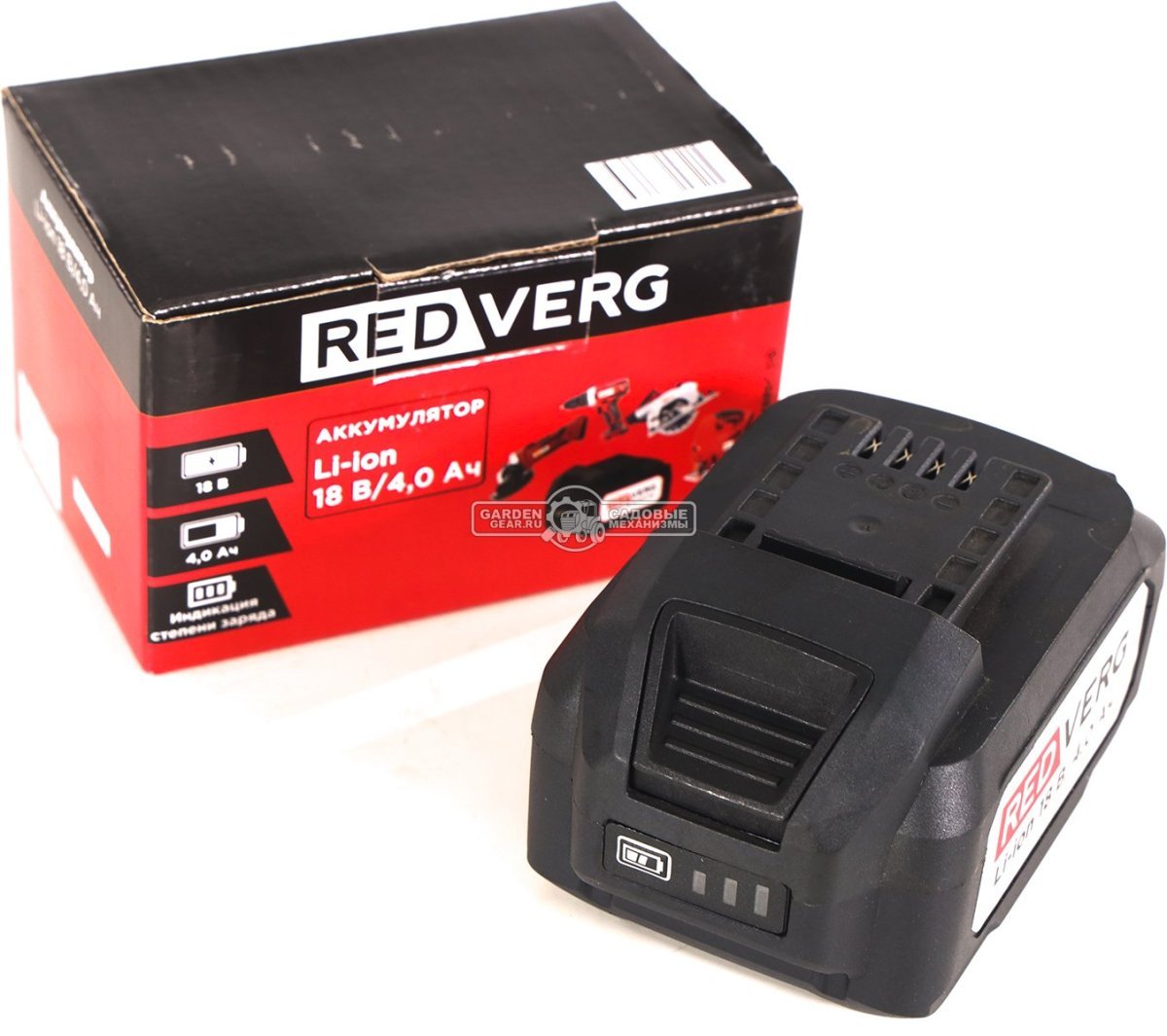 Аккумулятор RedVerg 730021 (PRC, Li-ion 18В, 4 А/ч)