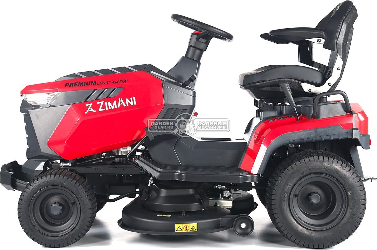 Садовый трактор ZimAni TS98HL MY2025 (PRC, Loncin 452 куб.см., гидростатика, боковой выброс, ширина кошения 98 см, LED панель, 168 кг)