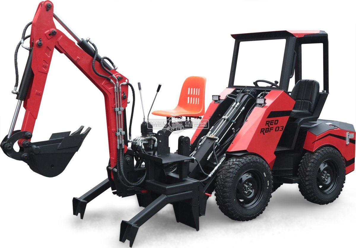 Экскаватор навесной RED для мини-погрузчика 348 кг.