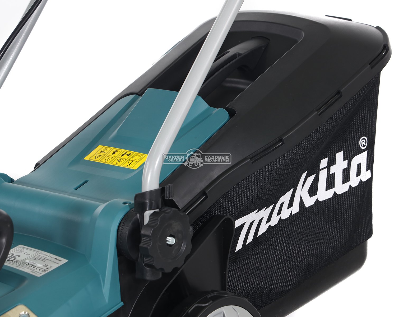 Газонокосилка электрическая Makita ELM3720 (PRC, 1400 Вт, 37 см, 40 л, пластик, 10.2 кг)