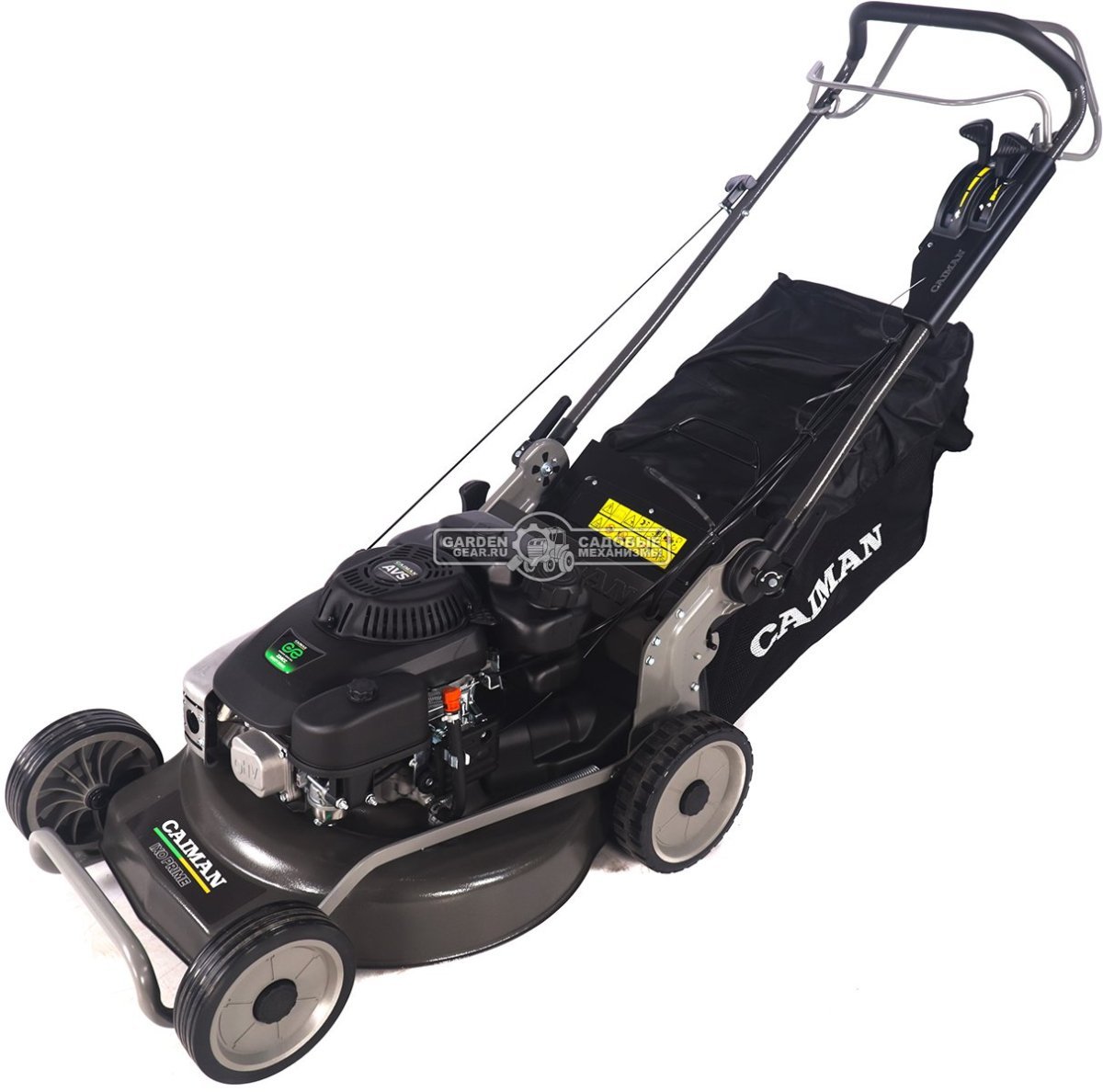 Газонокосилка бензиновая Caiman IXO Prime 55CLV (RUS, 53 см, Caiman Green Engine, 224 см3, сталь, кардан, 4 в 1, 70 л, 49,5 кг.)