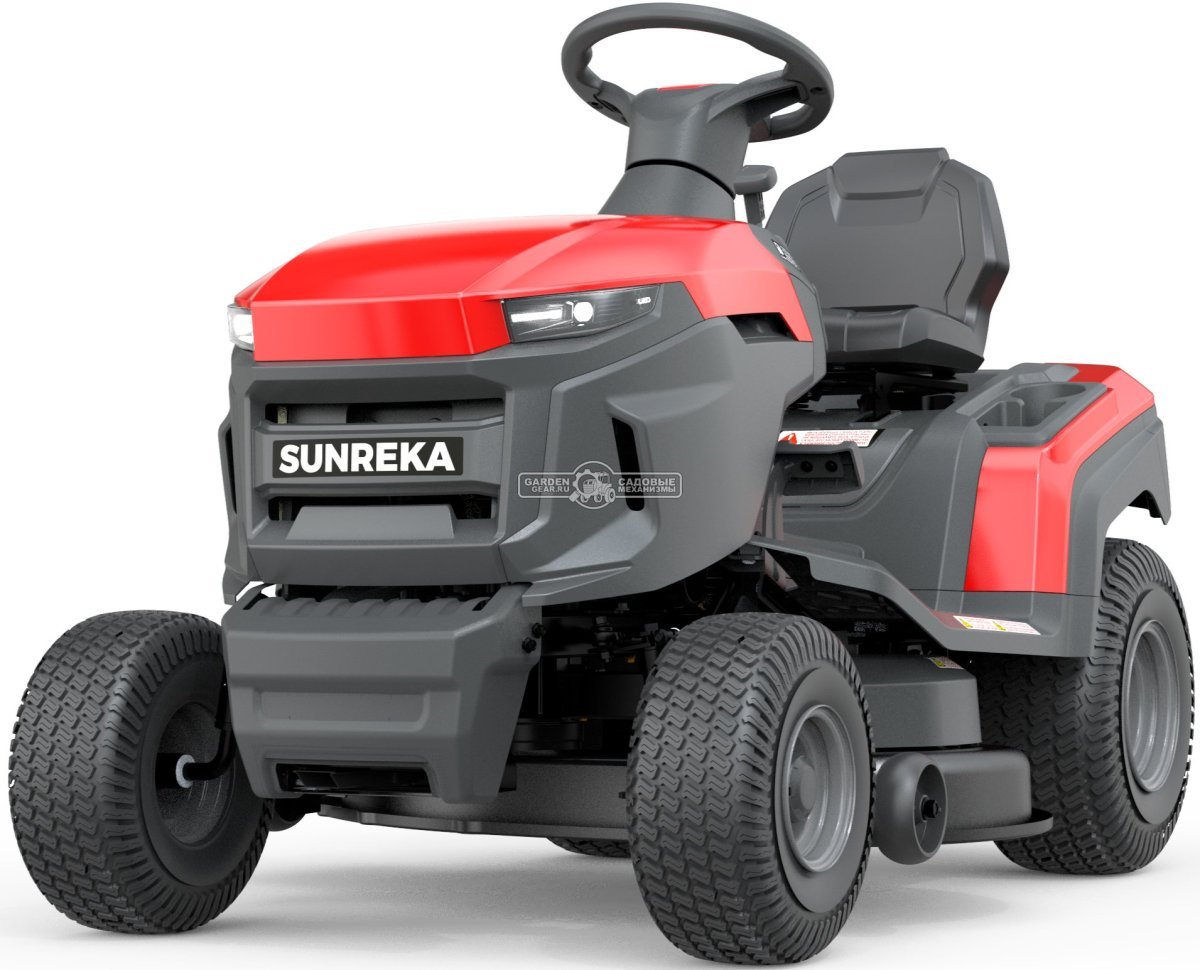 Садовый трактор Sunreka GST38LE (PRC, RATO RV450, 449 куб.см., гидростатика, ширина кошения 96 см, боковой выброс + мульчирование, 195 кг)