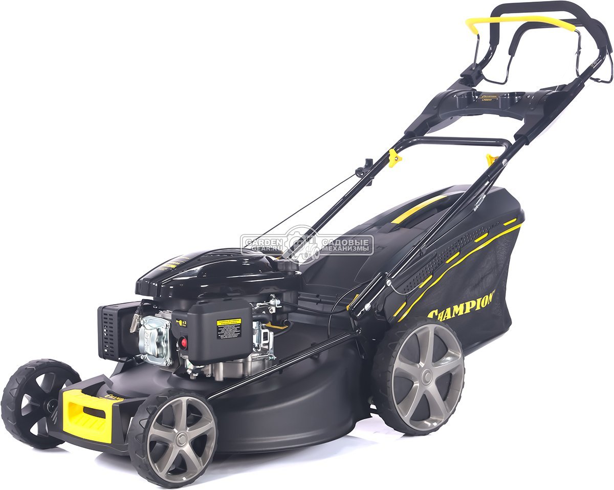 Газонокосилка бензиновая Champion LM5644 Pro (PRC, 56 см, Champion 196 см3, сталь, 65 л, 4 в 1, 41 кг)