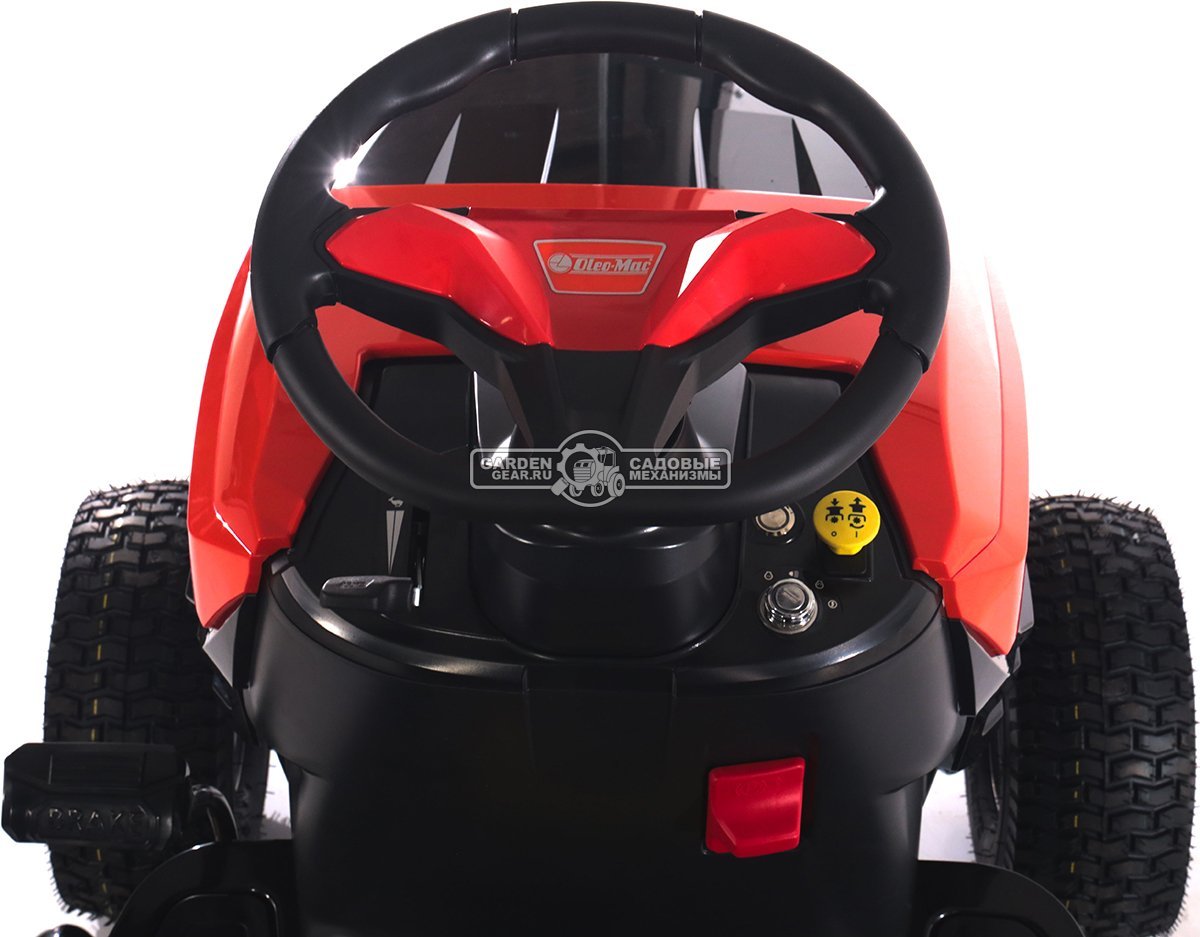Садовый трактор Oleo-Mac OM 86R/12,5 К M (PRC, Emak K 1250 AVD, 413 см3, 86 см., механика, травосборник 300 л., 190 кг.)