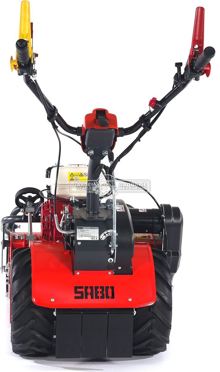 Косилка для высокой травы и кустов SABO 60-PRO F VARIO цеповая (GER, 60 см, Honda GX200, 196 куб.см., 32 Y-ножа, Vario Automat, 120 кг.)