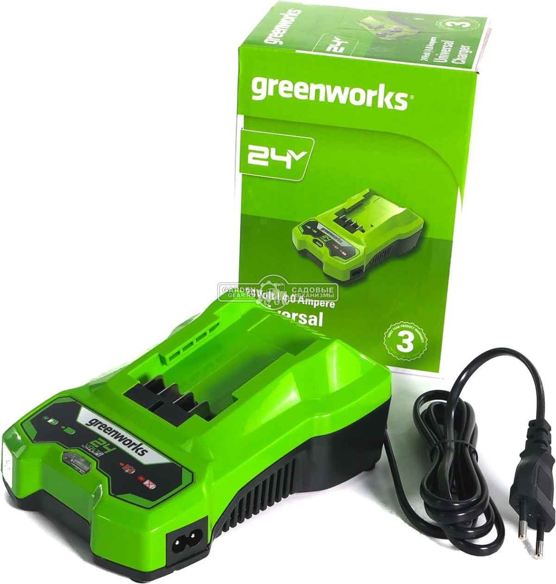 Зарядное устройство GreenWorks G24C4 быстрой зарядки для аккумуляторов 24В (4 А)