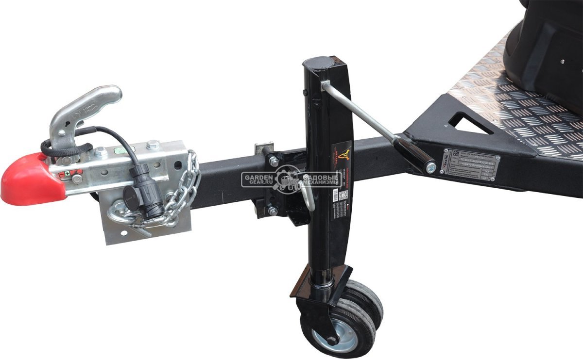 Прицеп с опускающейся платформой на пневмоподвеске Baltic Mechanic Polygon-City PC 750 для перевозки мини-спецтехники, пневмолифт, крышка, 3500x1500